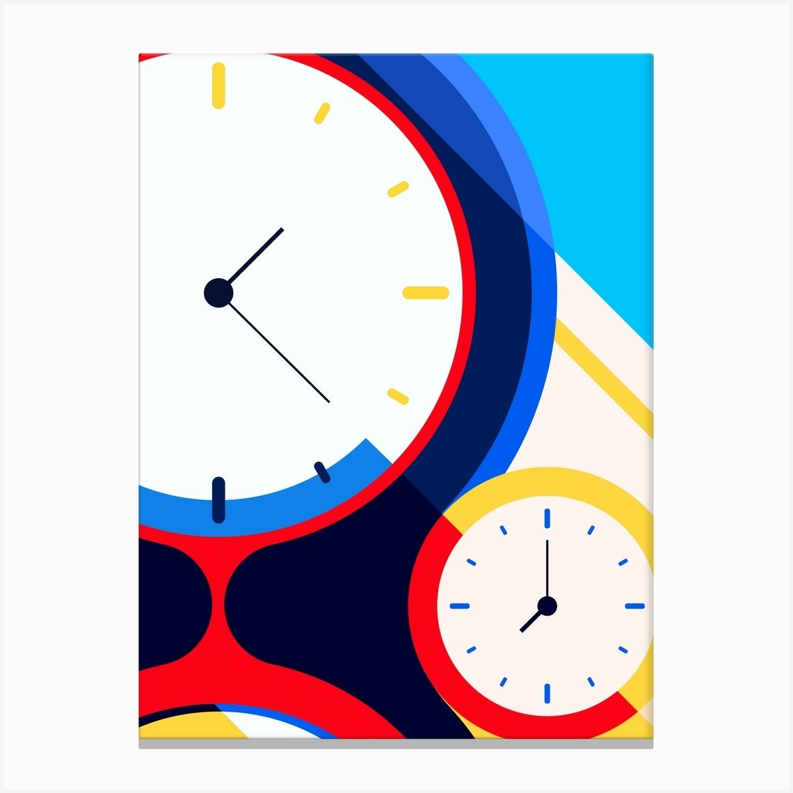 Clocks Canvas Print by KurArt Fy