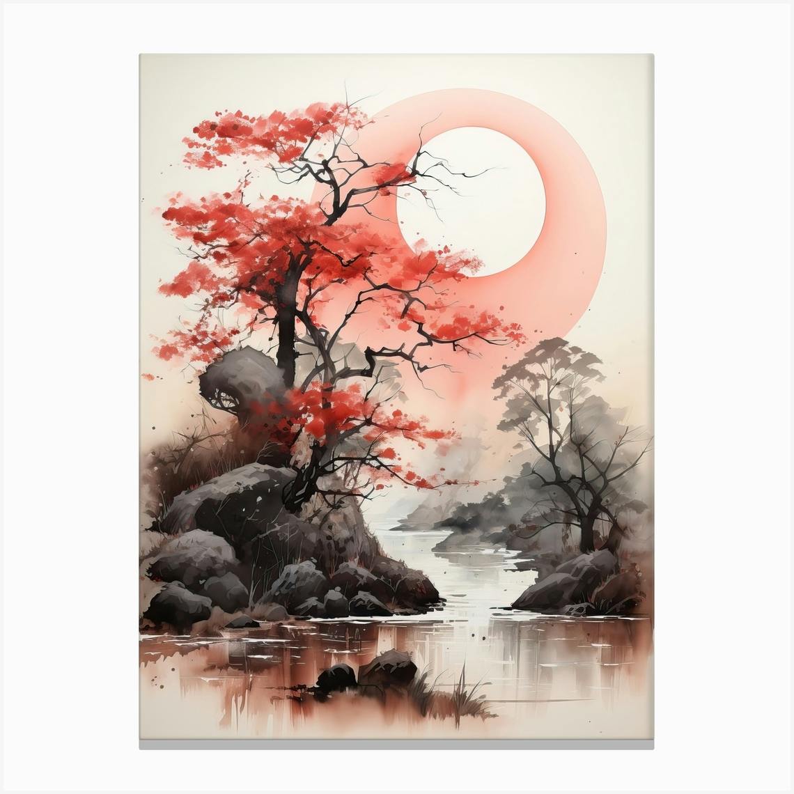 Japanese Spring Canvas shops Painting