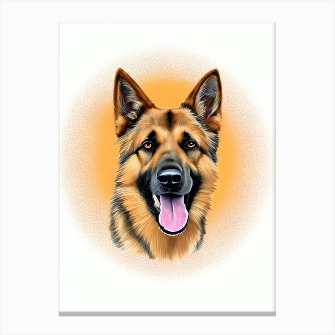 German shepherd face store paint