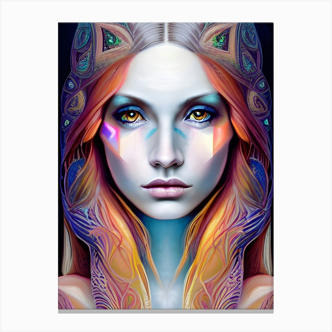 Harmonic Equilibrium 08 Digital Ai Art Canvas Print by Christine aka ...