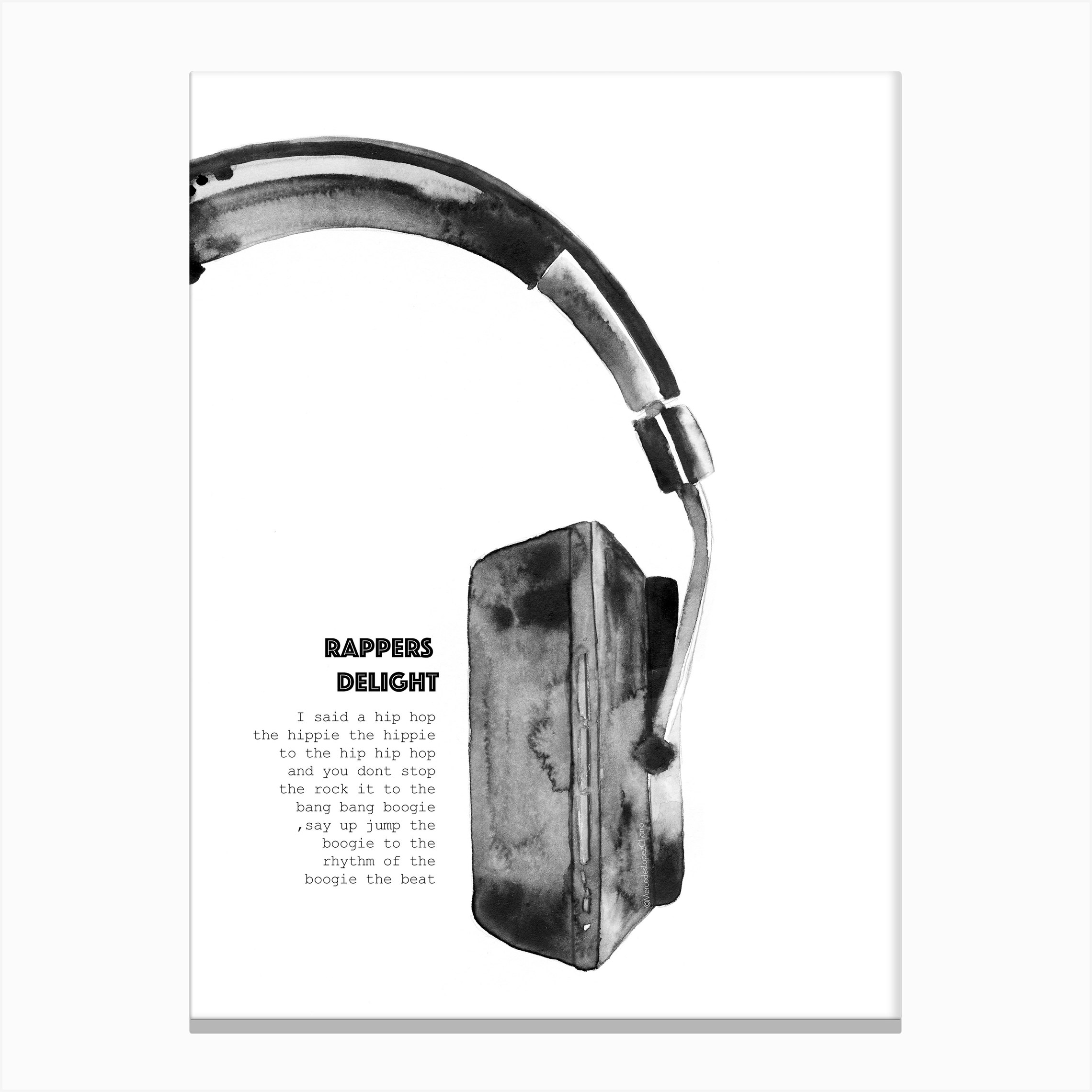 Rappers Delight Canvas Print by Mercedes Lopez Charro Fy