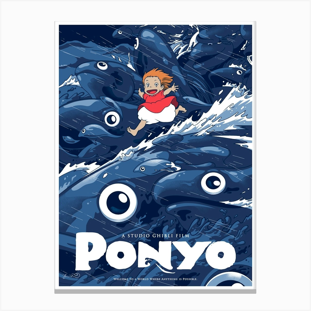 Ponyo Art Print by Joshua Budich Art - Fy