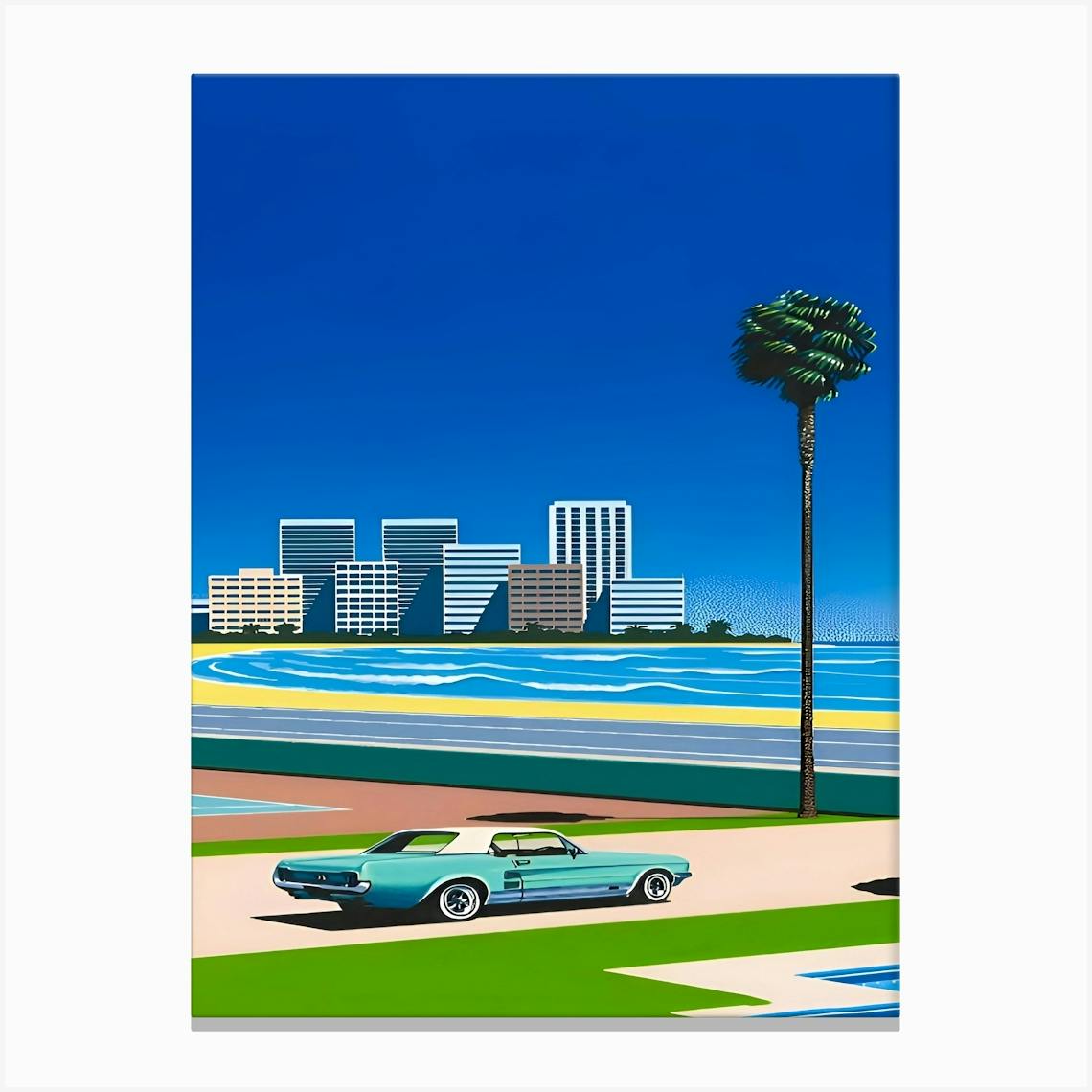 Hiroshi Nagai - Swimming Pool, City Pop Art Print by Analic - Fy