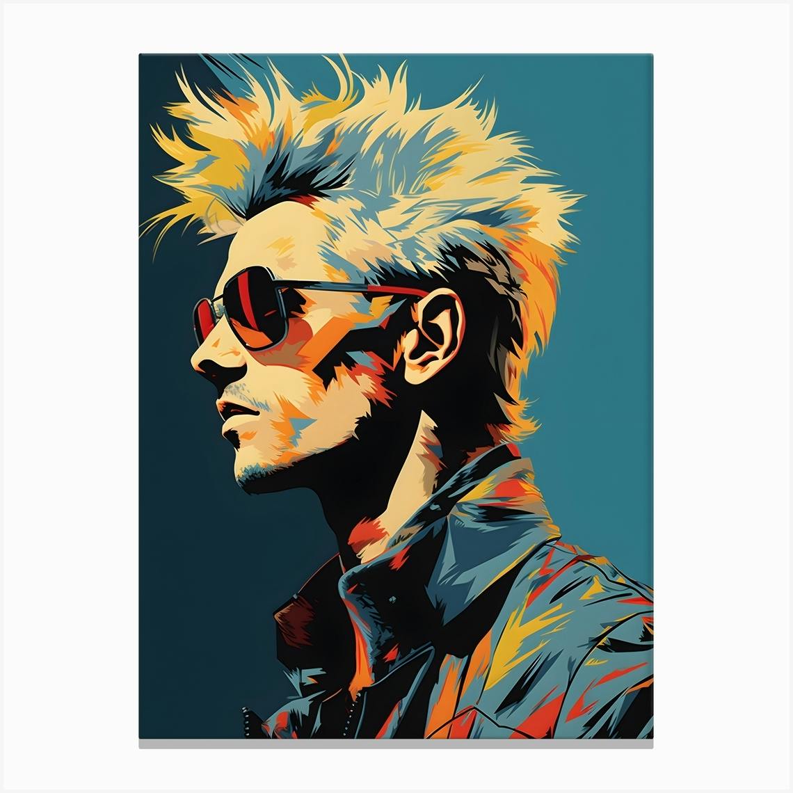 80s Rockstar Pop Art 1 Art Print by S.K. Coghlan - Fy