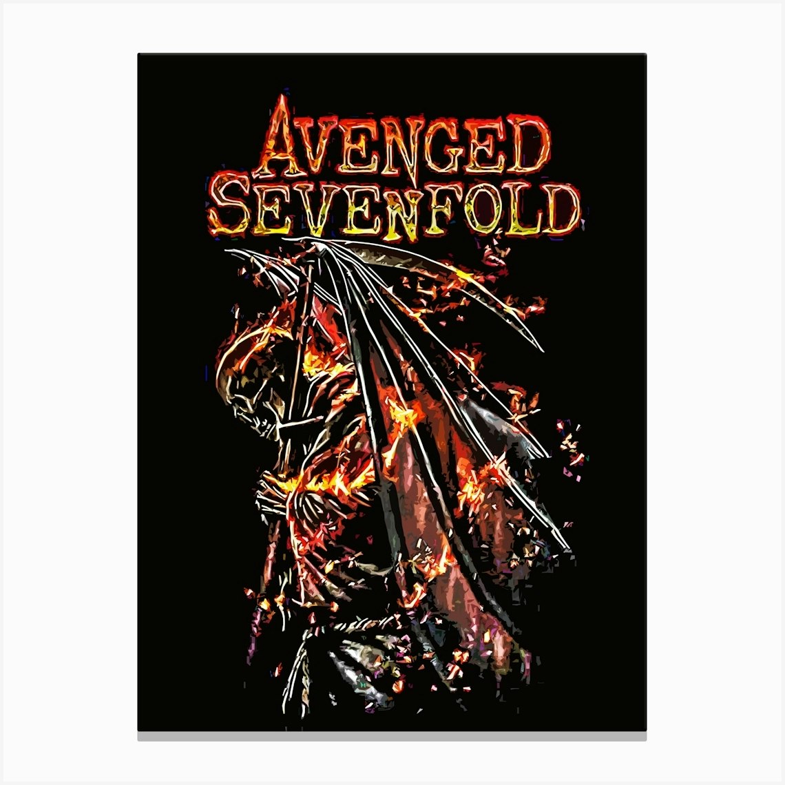 Avenged Sevenfold 4 Canvas Print by aul art - Fy