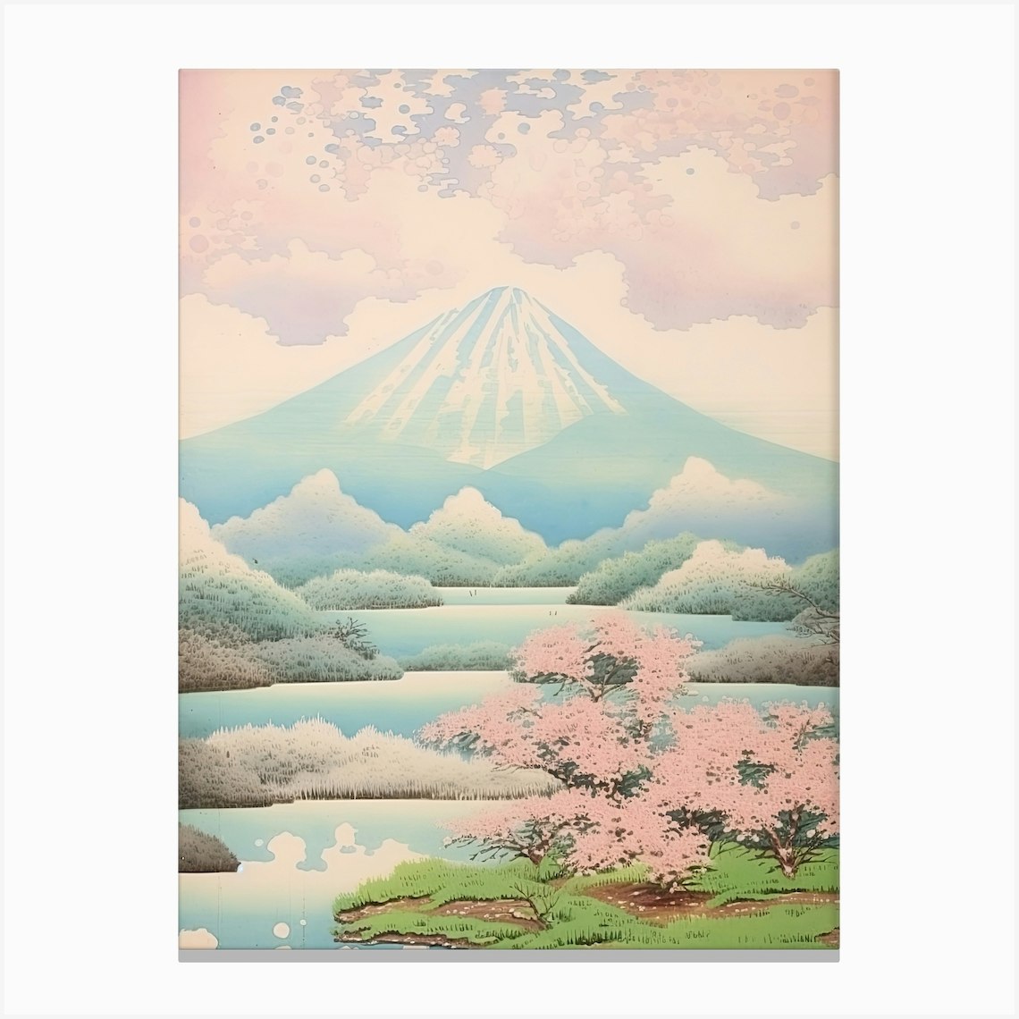 Mount Hakusan In Ishikawa Gifu Fukui, Japanese Landscape 3 Canvas Print ...