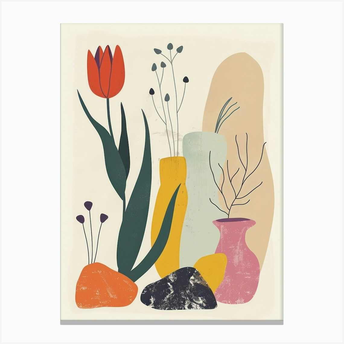 Abstract Objects Collection 1 Canvas Print by Abstract Art Expressions - Fy