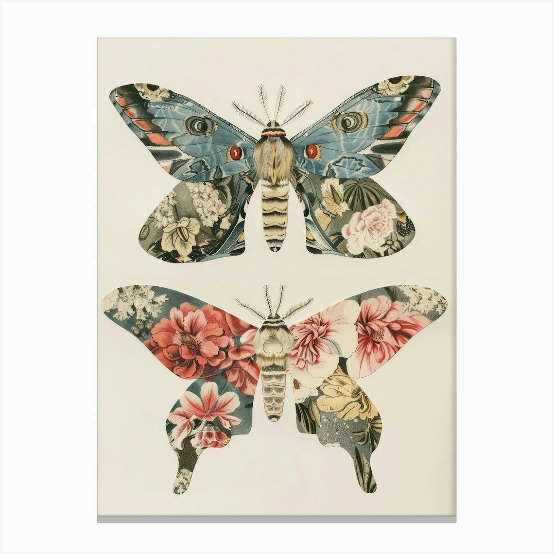 Moths And Butterflies William Morris Style 4 Canvas Print by All Things ...