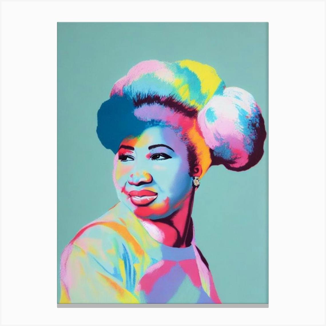 ARETHA online FRANKLIN Hand Painted canvas