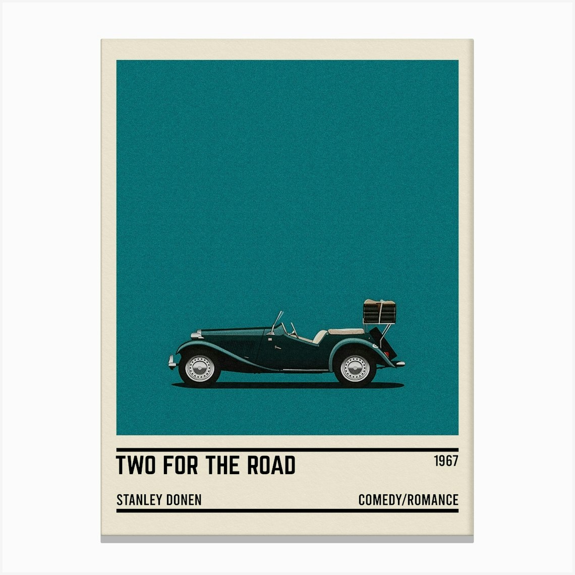 Two For The Road Car Movie Canvas Print by DoubleT - Fy