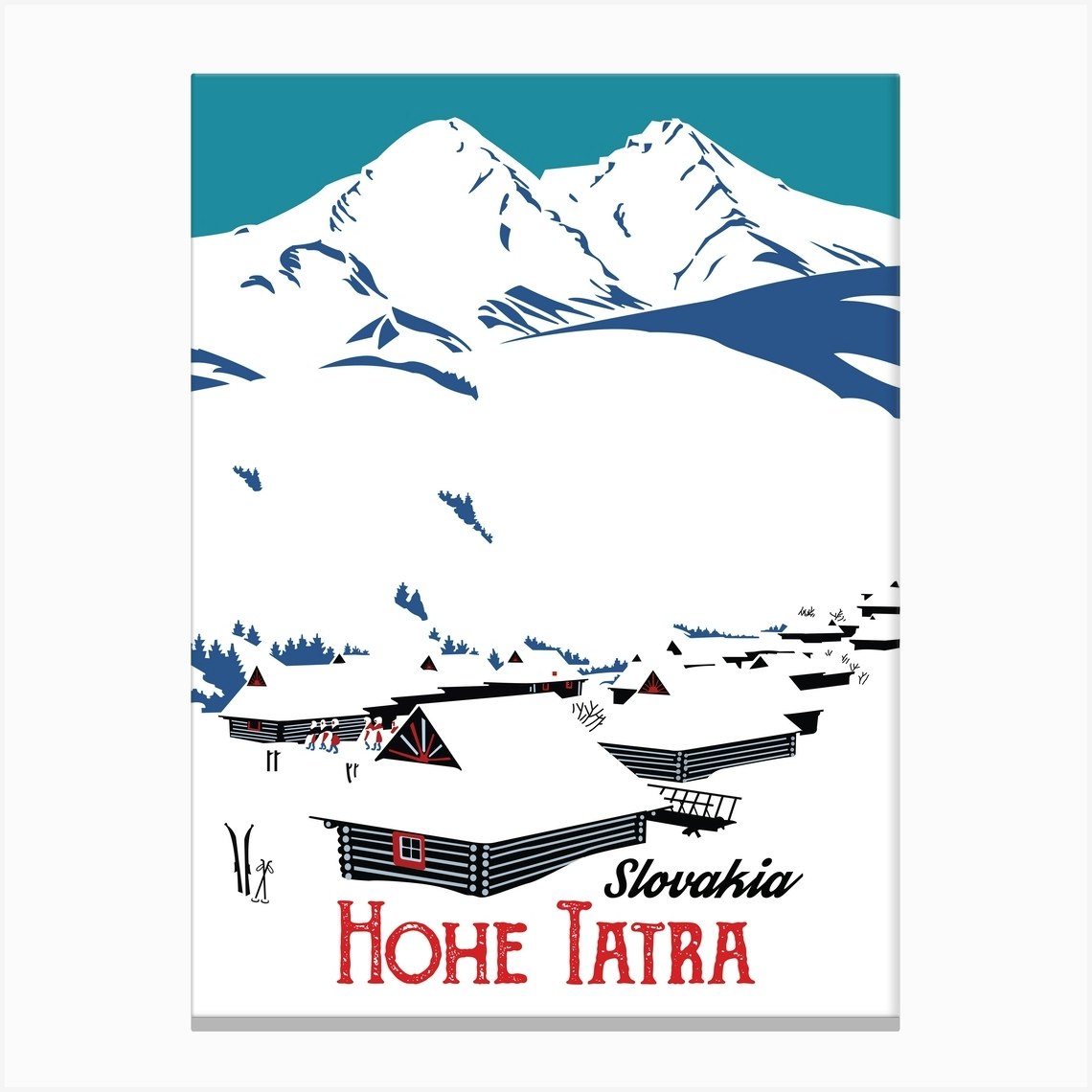 Hohe Tatra Mountain, Slovakia Canvas Print by Vintage Spirit - Fy 