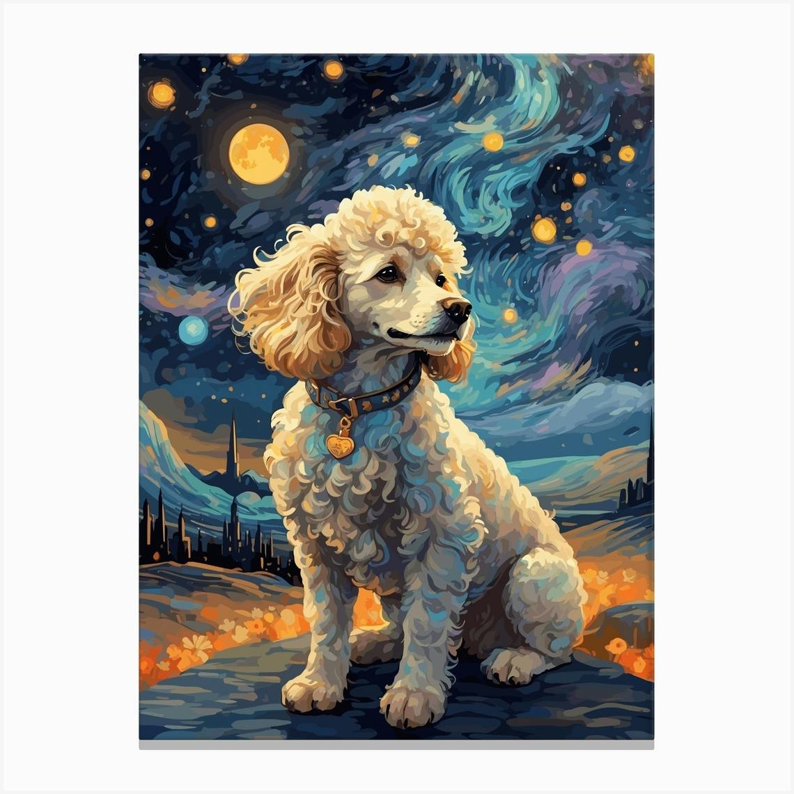 Poodle art prints best sale