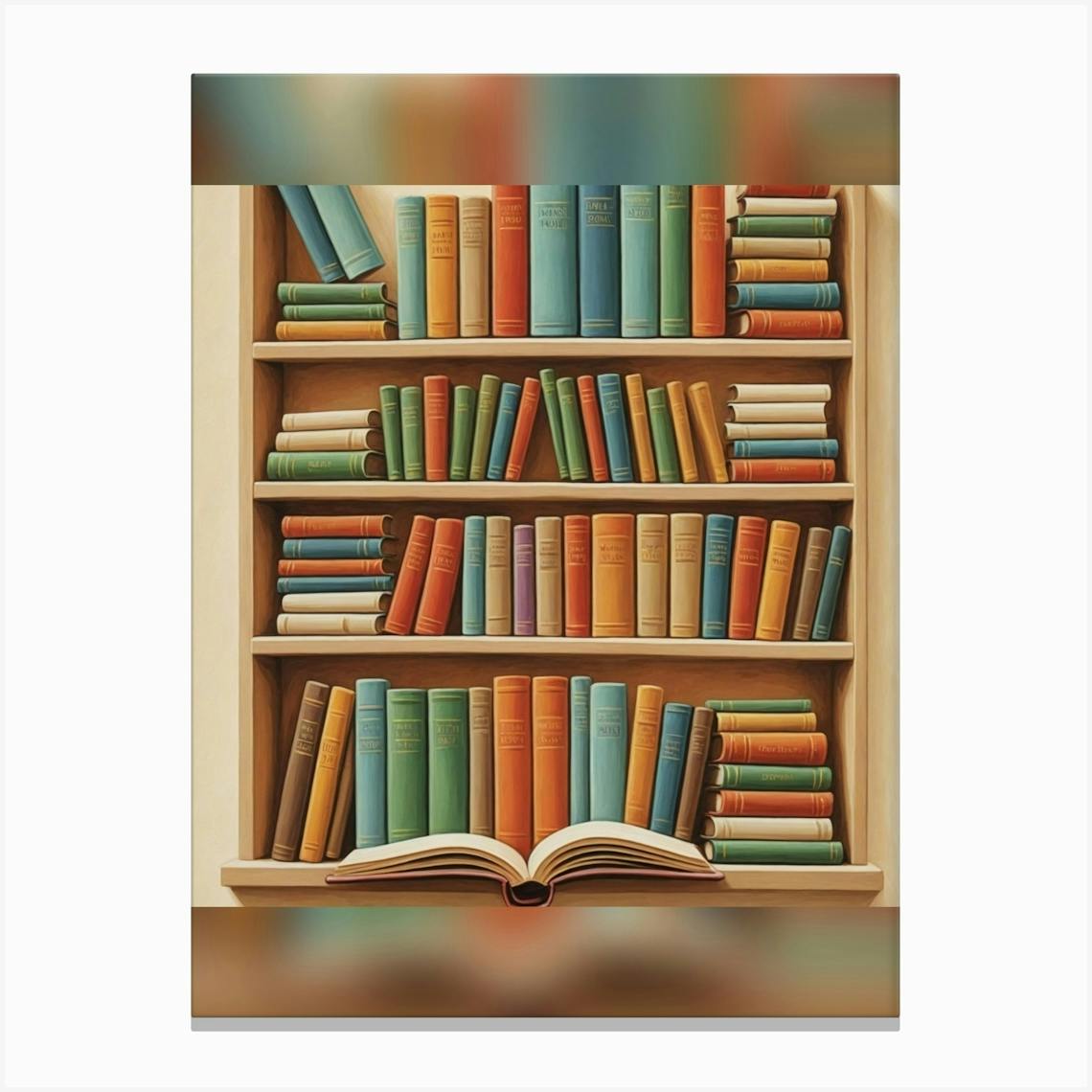 Bookshelf For Kids Canvas Print