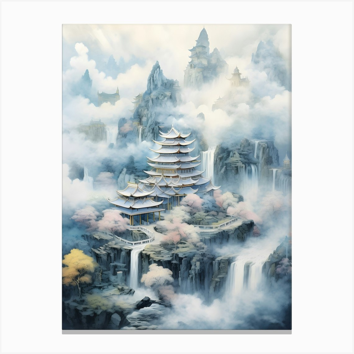 Chinese Temple Canvas Print by zhaoyun - Fy