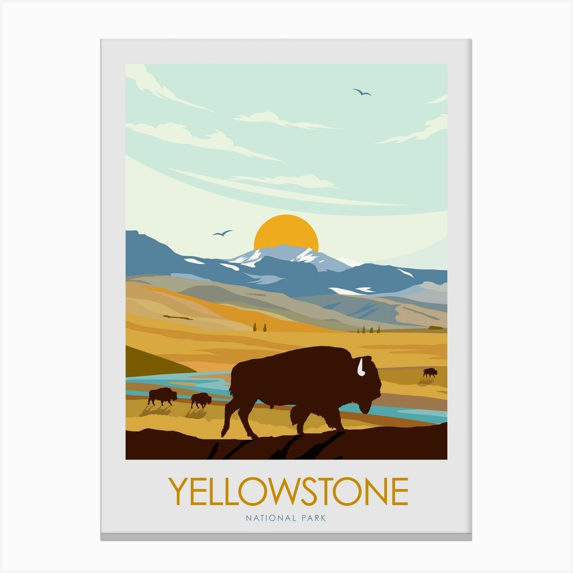 Yellowstone National Park Canvas Print by Studio Inception - Fy