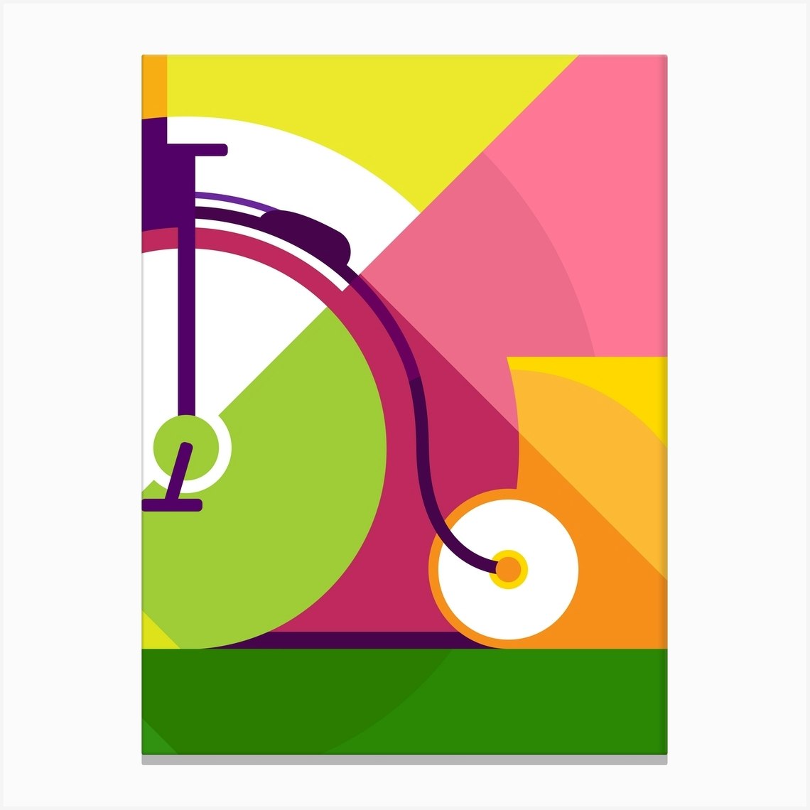 Vintage Bicycle Canvas Print by KurArt Fy