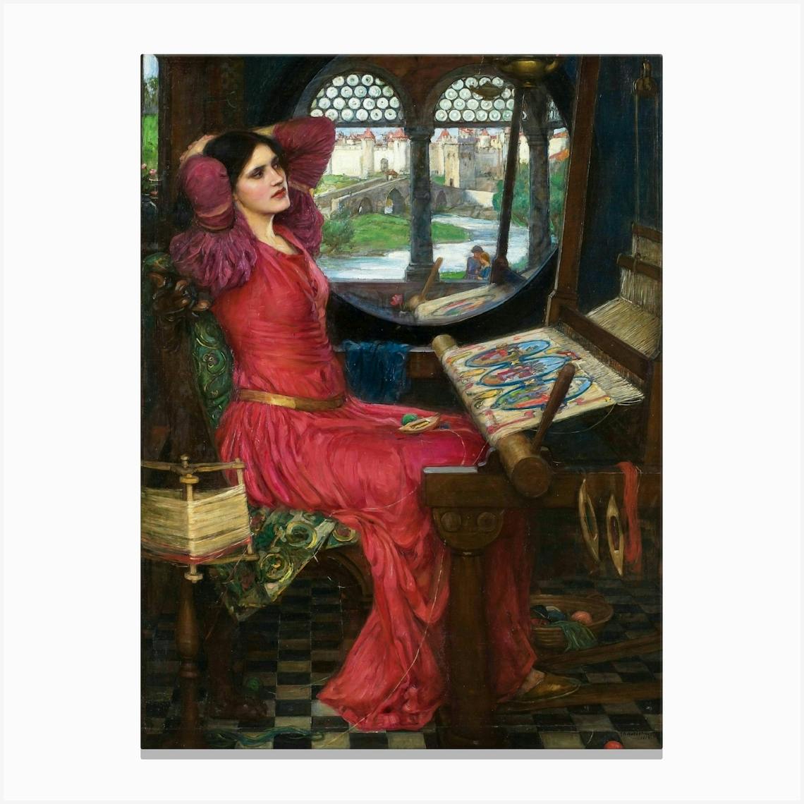 Waterhouse 'Lady of Shalott' Canvas Wall Art (18 top in x 24 in, Ready to Hang)