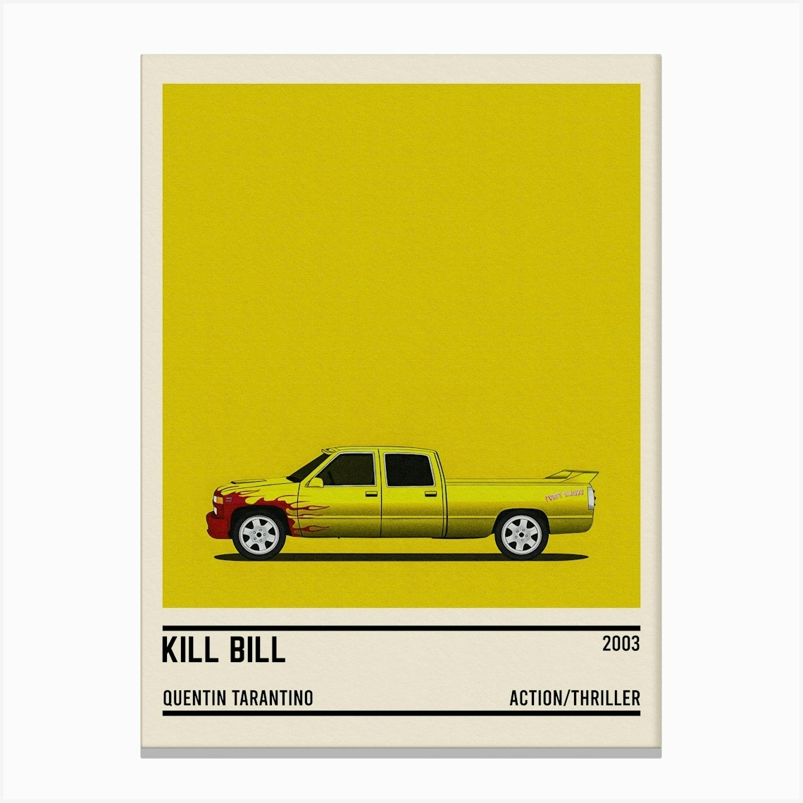 Kill Bill Car Movie Canvas Print by DoubleT - Fy