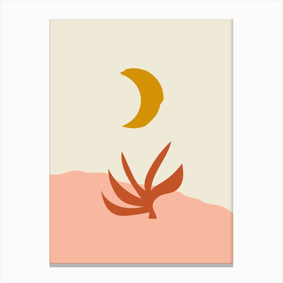 Waxing Crescent Moon Art Print by Grace - Fy