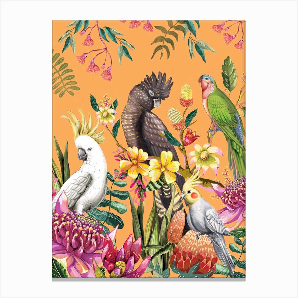 Floral Paradiso Art Print by La La Land Fy