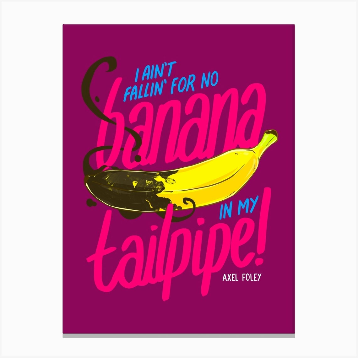 Banana In My Tailpipe Canvas Print by Barrie Jones