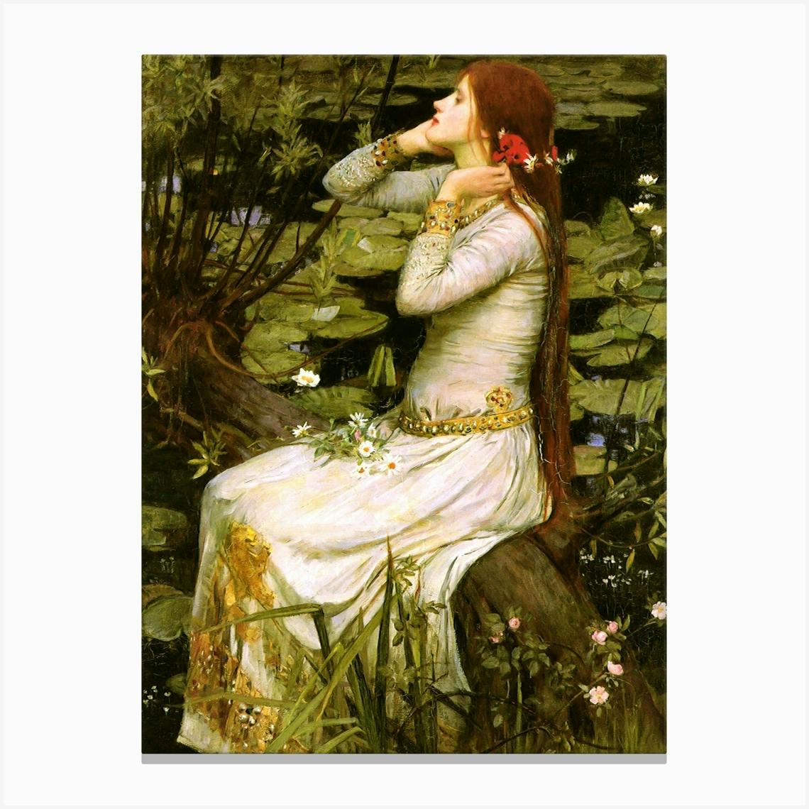 Waterhouse 'Lady of Shalott' Canvas Wall Art (18 top in x 24 in, Ready to Hang)