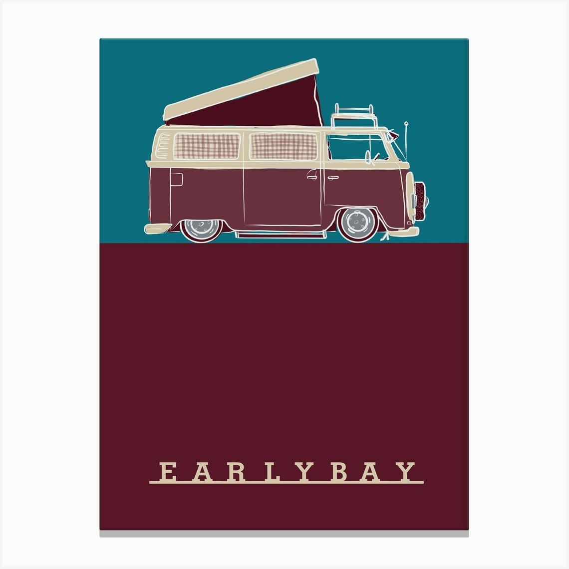 Van Vw Camper Canvas Print by MachinaCo Fy
