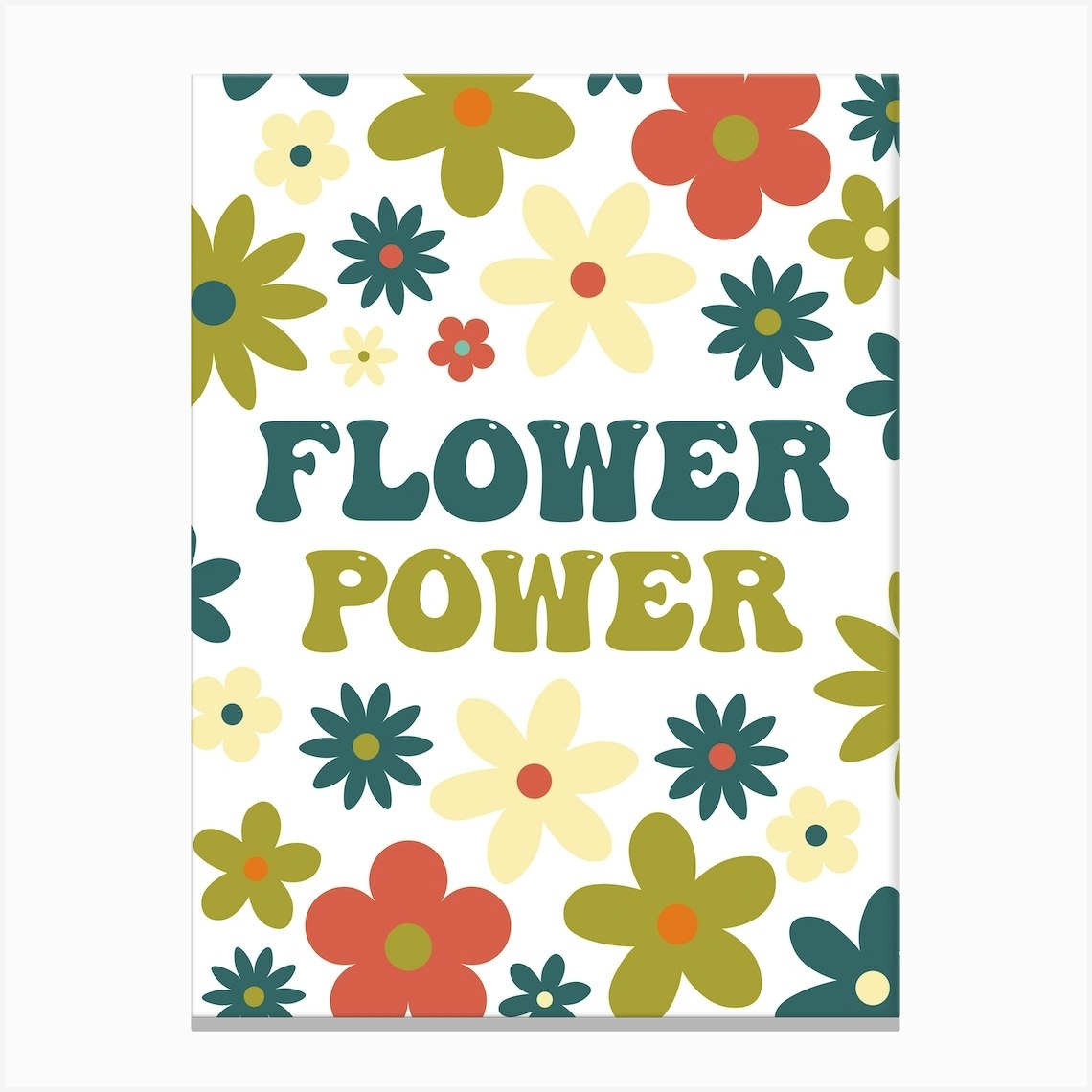 Flower Power Nature Canvas Print by Saskia Lucy Fy