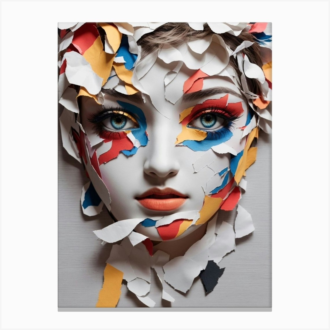 Papier Mâché Art Canvas Print by ArtDecors Fy