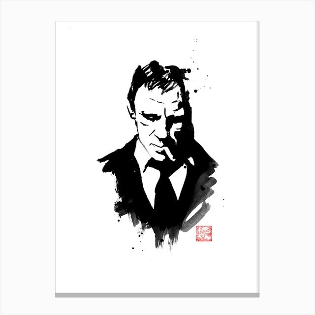 James Bond Daniel Craig Art Print by Pechane Sumie - Fy