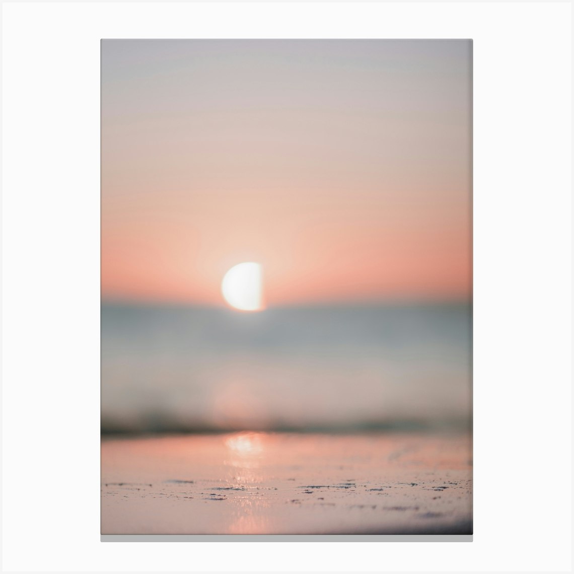 blush-pink Sunset Canvas Print by Ocean Feels - Fy