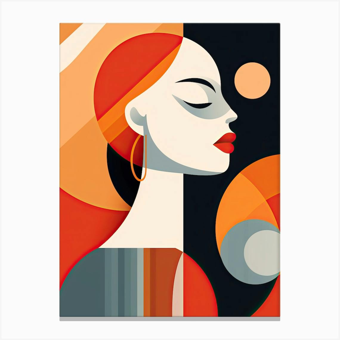 Abstract Woman'S Face Art Print by Art-Syndicate - Fy