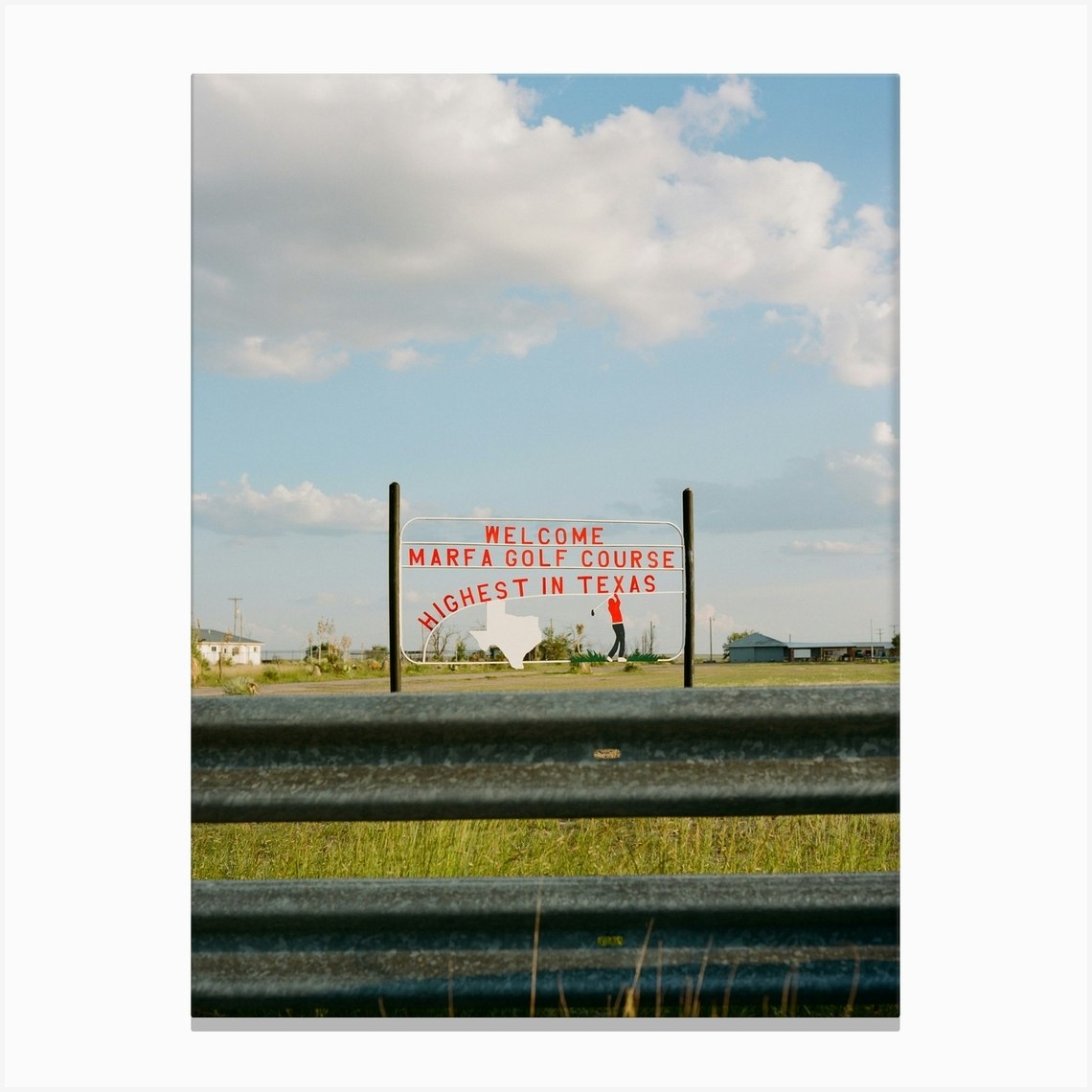 Marfa Golf Course on Film Canvas Print by Bethany Young Fy Marfa Golf Course on Film Canvas Print by Bethany Young Fy