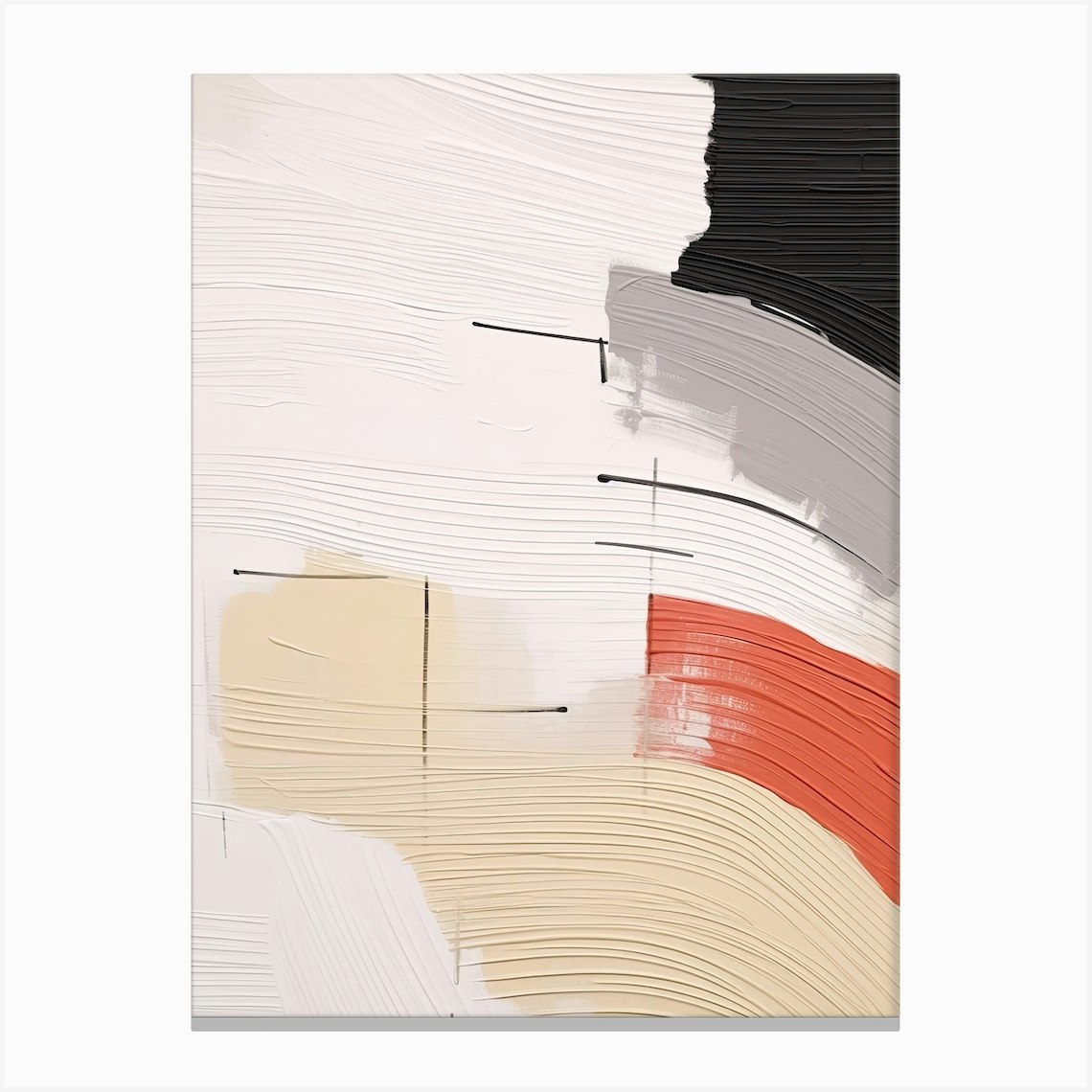 Abstract Art, Chicago, 1960 4 Canvas Print by Abstract Art Expressions Fy