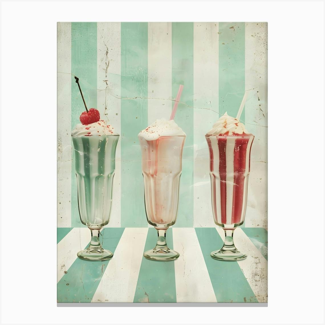 High quality Ice Ceam Milkshake Canvas