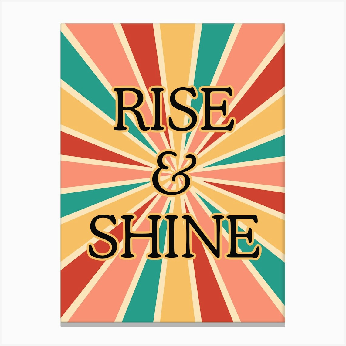 Rise And Shine Canvas Print by Wattle Designs - Fy