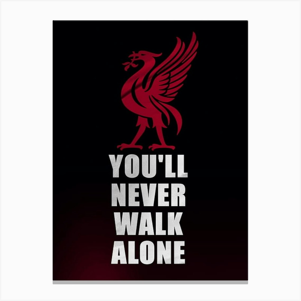 Funny Slogan Football Team Youll Never Walk Alone Cool With Black ...