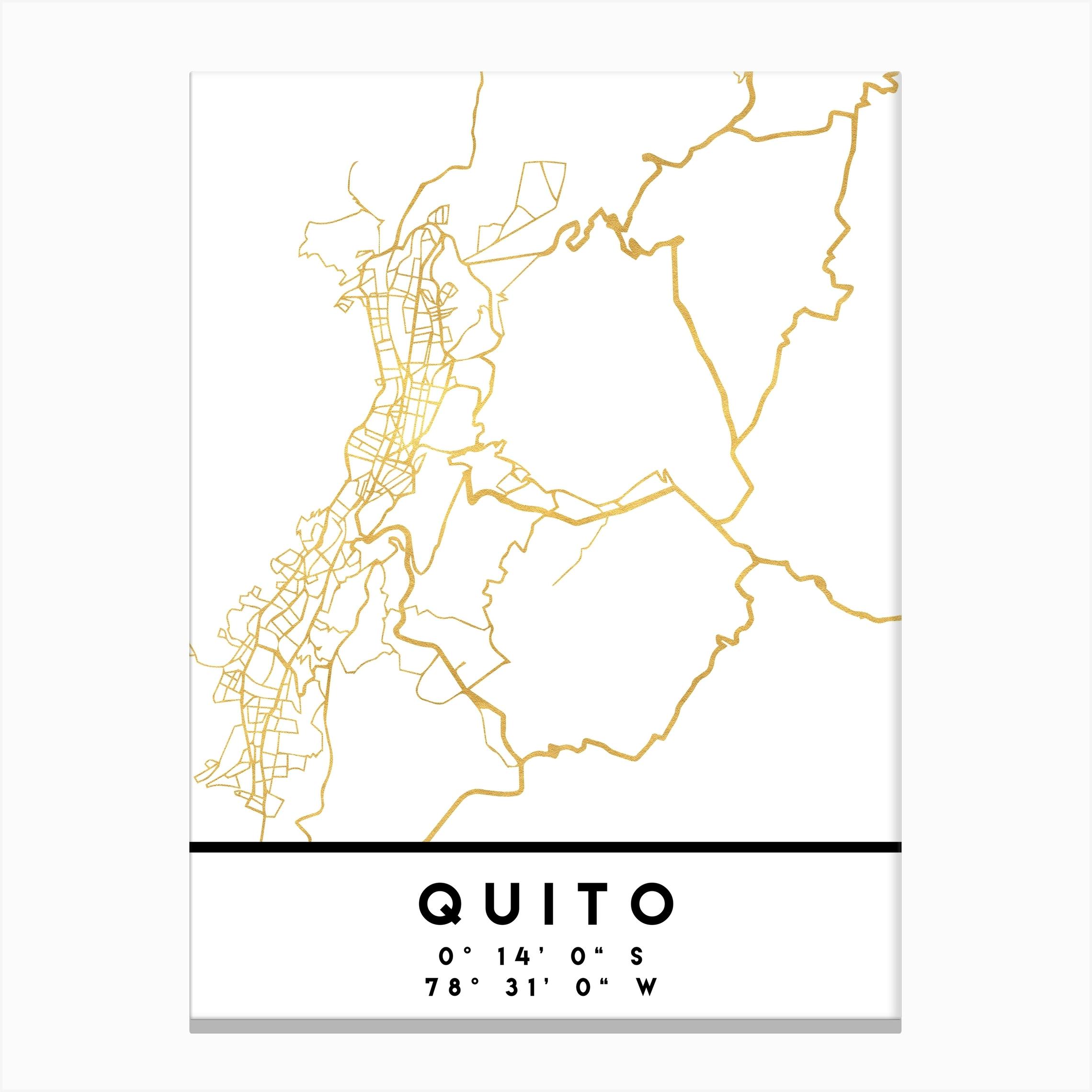 Quito Ecuador City Street Map Canvas Print By Deificus Fy   8bd8f7eb Da3c 497a B1e0 886e2a01189c 