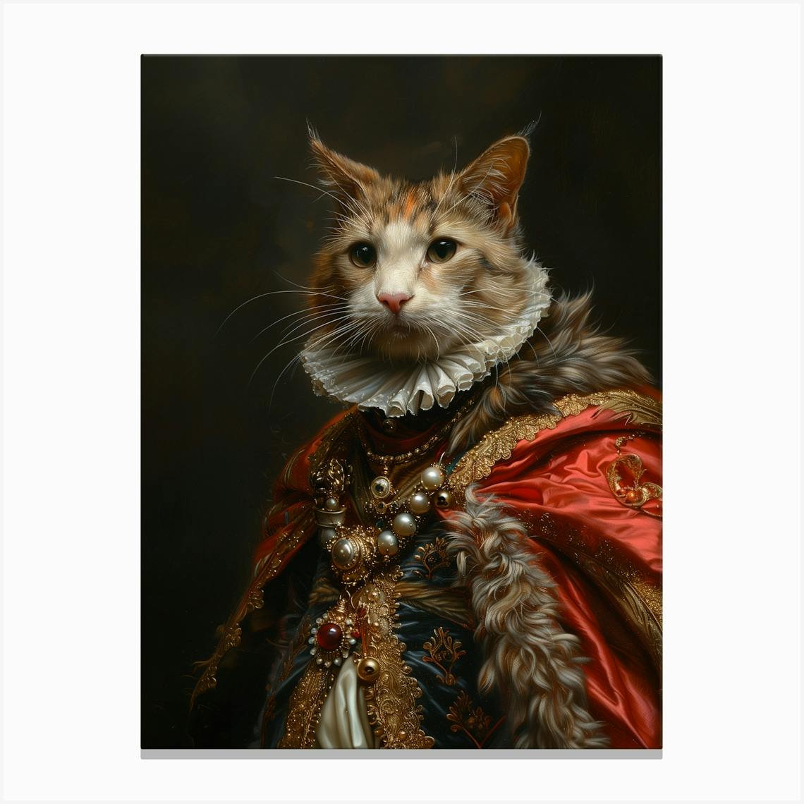 Cat portrait Giclee prints outlet on canvas 12