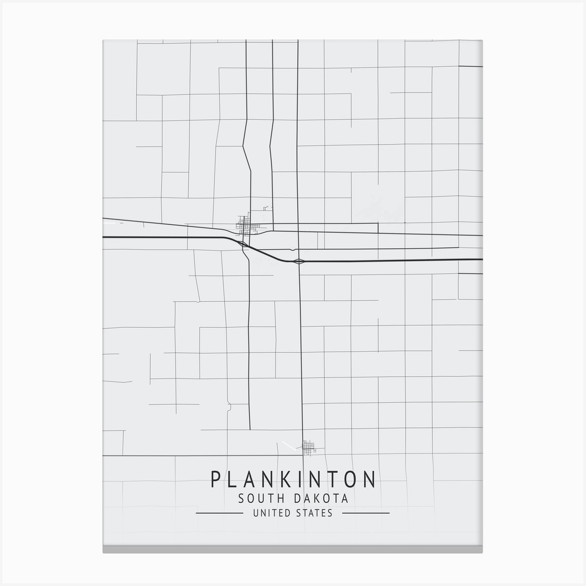 Plankinton South Dakota Canvas Print by KunStudio Fy