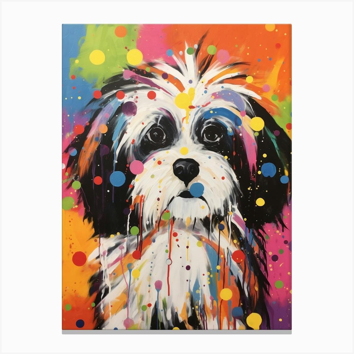 Shih tzu hot sale canvas art