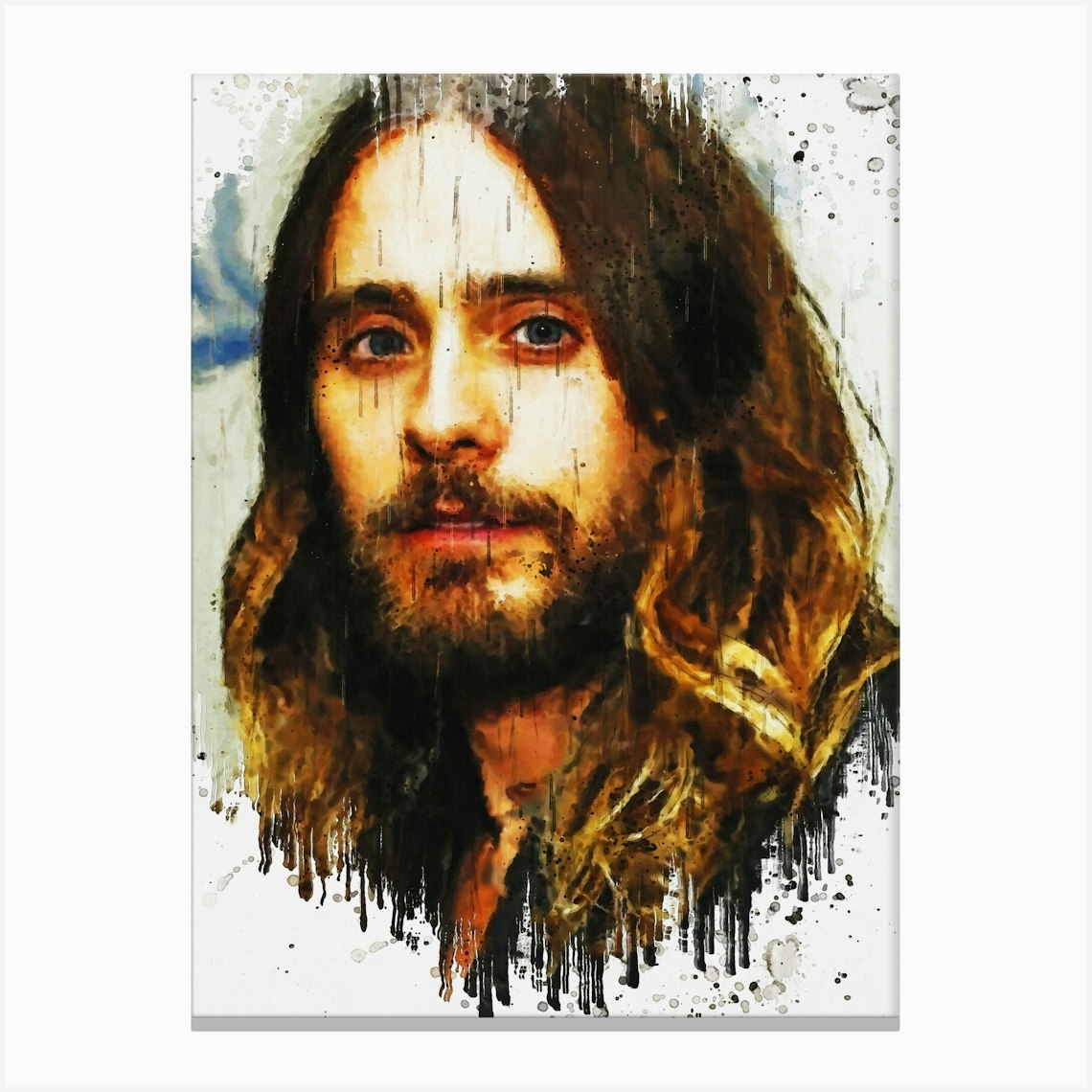 Jared Leto Potrait Canvas Print by Gunawan.Rb - Fy