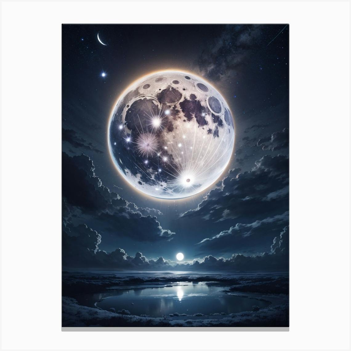 芸術写真 Nature Photograph Full Moon Art Print il_340x270.1691267292_q2mo.jpg