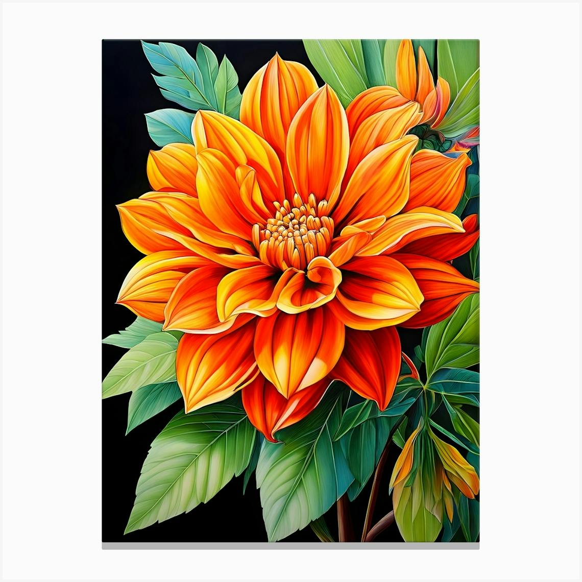 今季一番 Dahlia 16 Art Print by Art shop - Fy 絵画