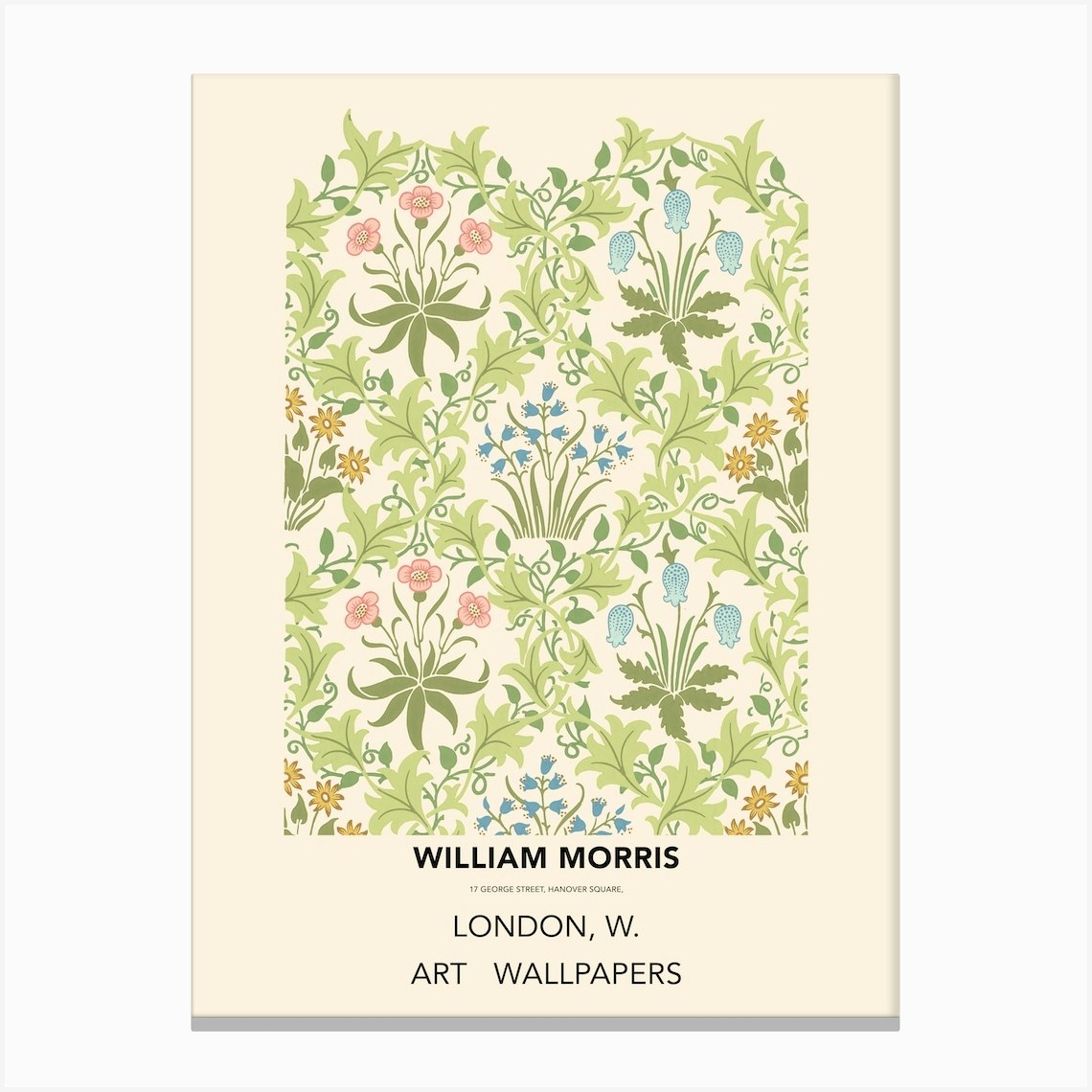 Celandine Poster, William Morris Canvas Print by Fy! Classic Art Prints ...