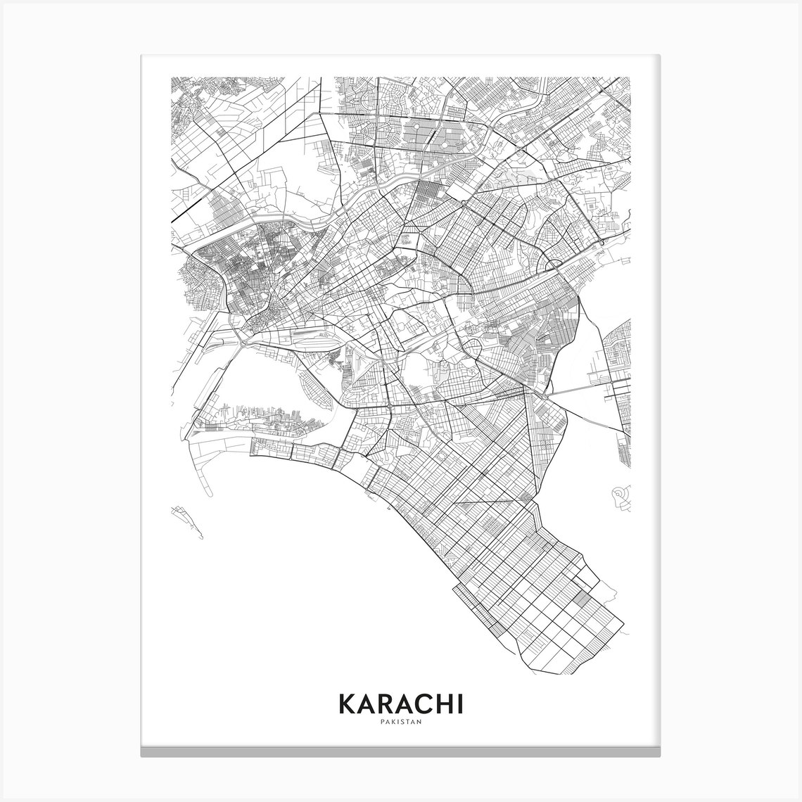 Karachi Canvas Print by Atlas Prints Fy