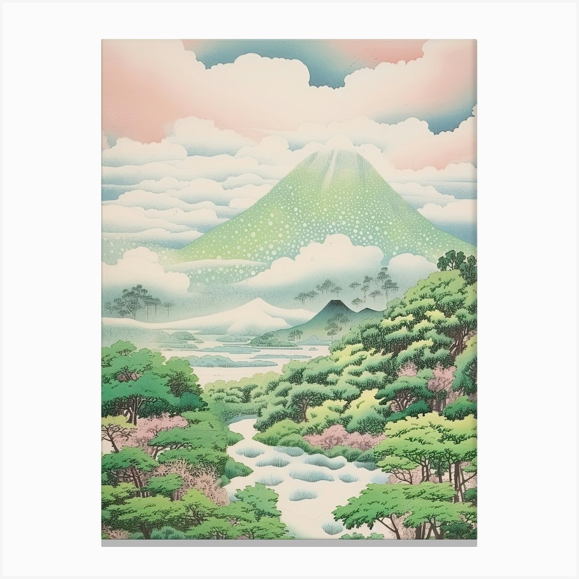 Mount Amagi In Shizuoka Japanese Landscape 2 Canvas Print by Travel ...