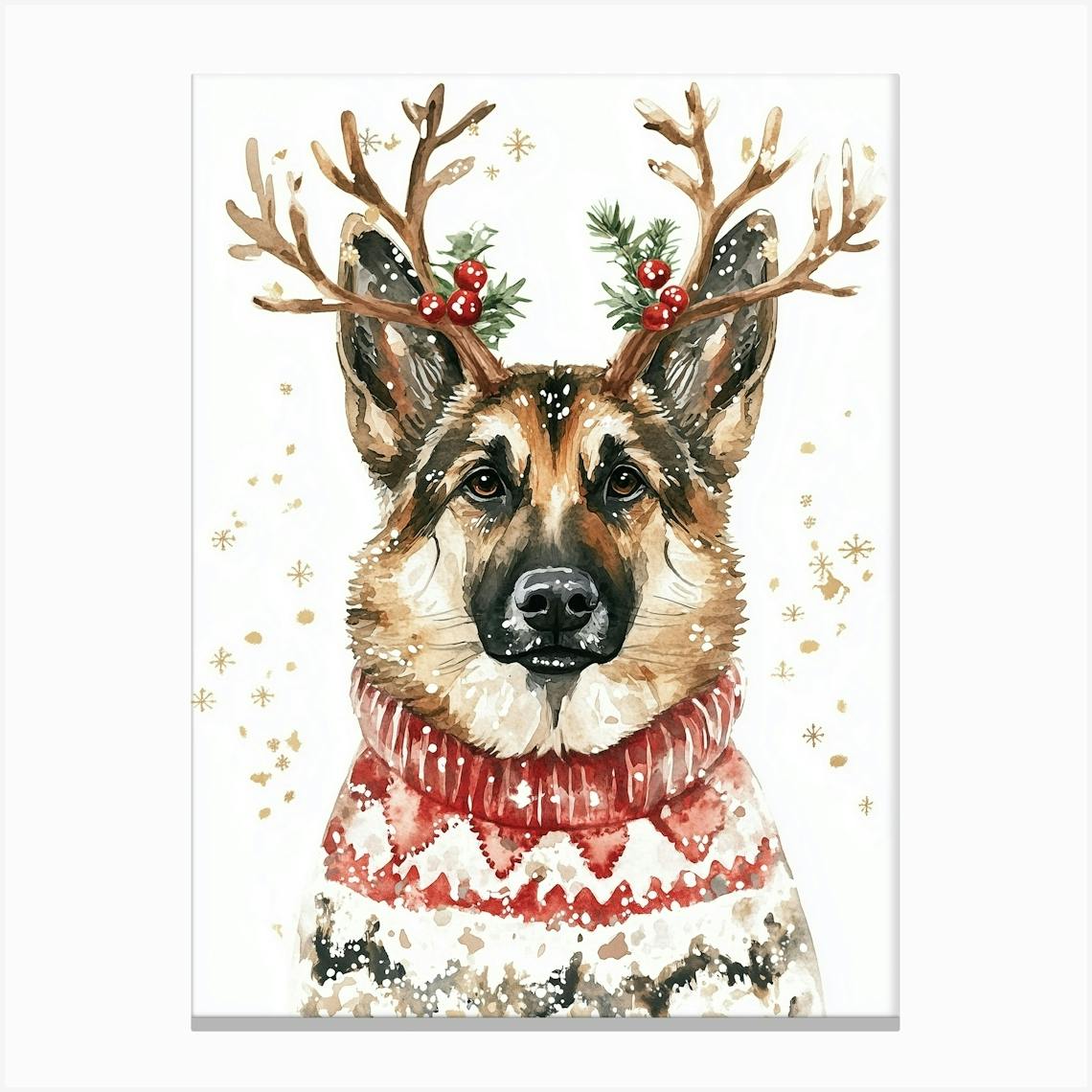 German shepherd christmas jumper best sale