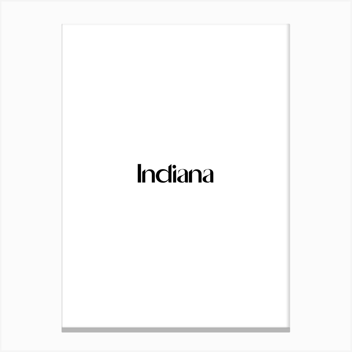 Indiana Logo Canvas Print by Olivia Arts - Fy