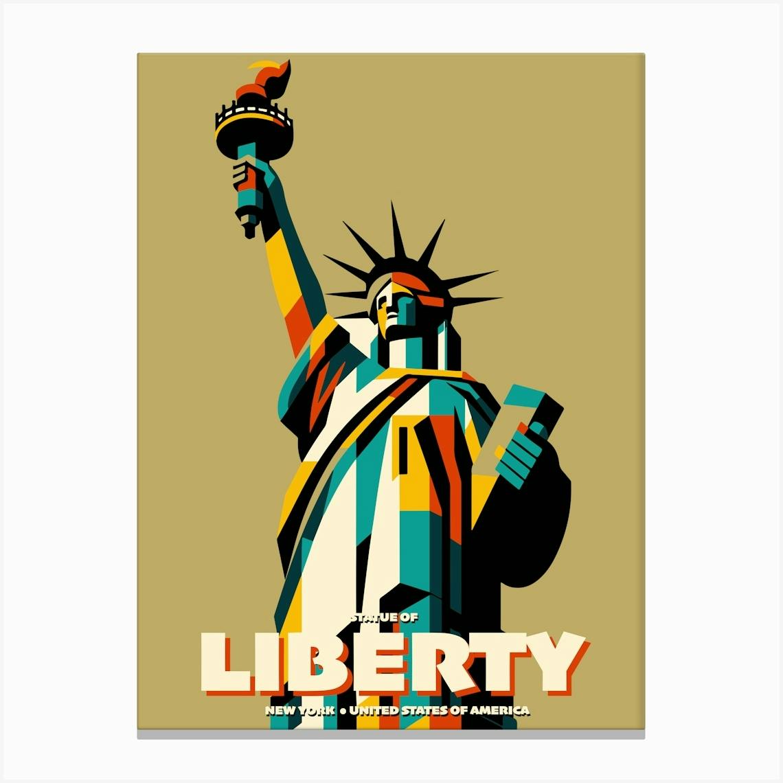 LIBERTY.　THE ACHIEVIST'S　EDIT Statue Of Liberty Art Print by Andreas Magnusson - Fy